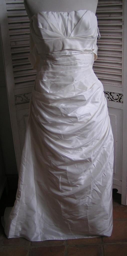 trouwjurk MEL S. maat 46 nr XX 197, Verzenden, Zo goed als nieuw, Wit, Trouwjurk