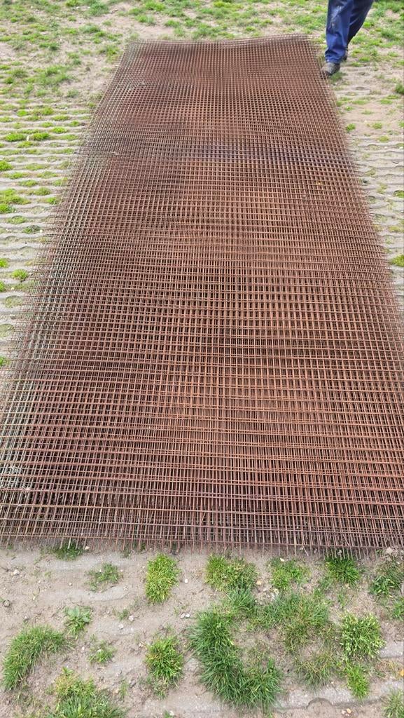 Metaal gaas - 22 stuks, 1500x5000mm, gebruikt, Tuin en Terras, Ophalen, Gebruikt, 20 meter of meer, Gaas