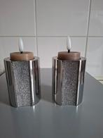 2 x swarovski zilverkleurige theelichthouders, Ophalen of Verzenden, Zo goed als nieuw, Figuurtje