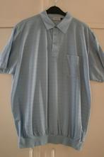 Polo met prachtige stof ingeweven streepmotief maat XXL., Verzenden, Zo goed als nieuw, Overige maten, Blauw