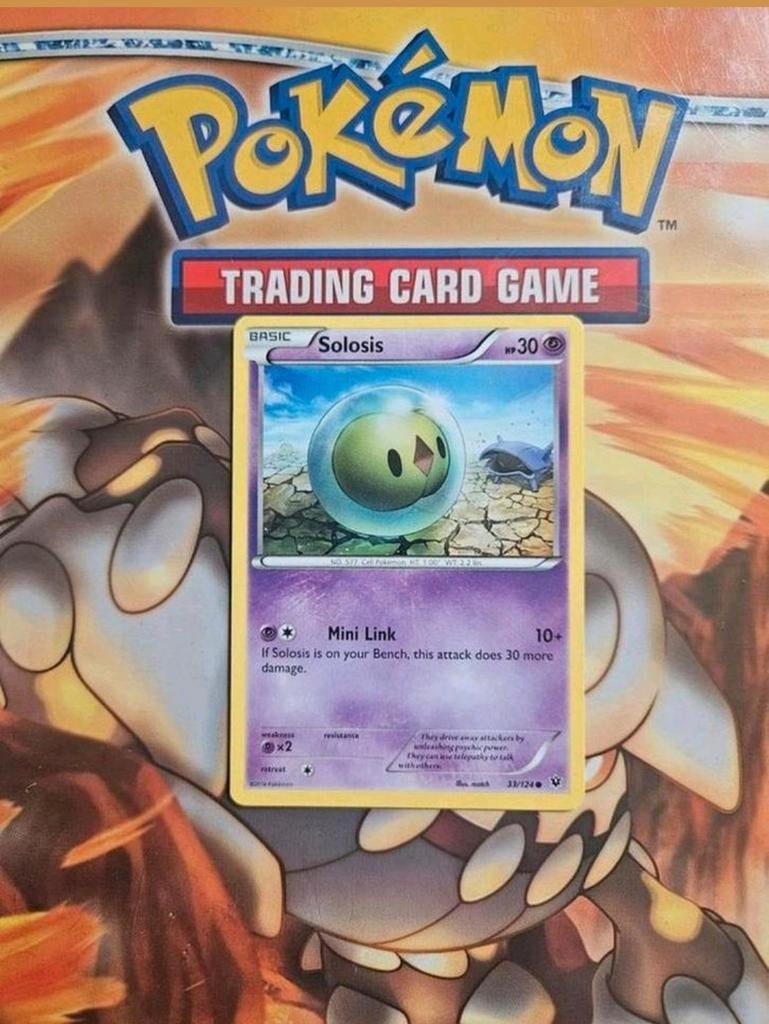 Solosis 33/124 XY Fates Collide pokemon kaart, Ophalen of Verzenden, Gebruikt, Losse kaart