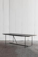 Heerenhuis Nero eettafel - Zwart eiken met metalen onderstel, Huis en Inrichting, Tafels | Eettafels, Ophalen, 100 tot 150 cm