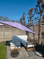 Zweefparasol - Paars/Lila - Kantelbaar en Verstelbaar, Ophalen, Verstelbaar, Gebruikt, Onbekend