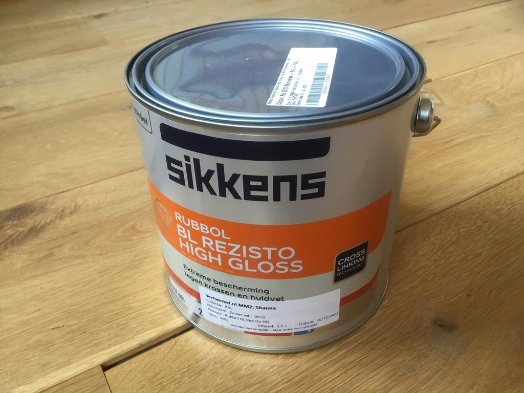 1 nieuw blik Sikkens Rubbol BL Rezisto High Gloss, 2,5l, Ophalen of Verzenden, Zo goed als nieuw