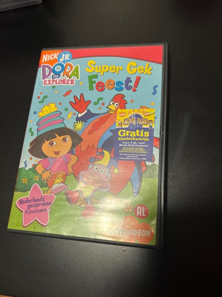Dora the Explorer: Super Gek Feest! DVD (Nederlands gesproke, Avontuur, Gebruikt, Alle leeftijden, Ophalen of Verzenden