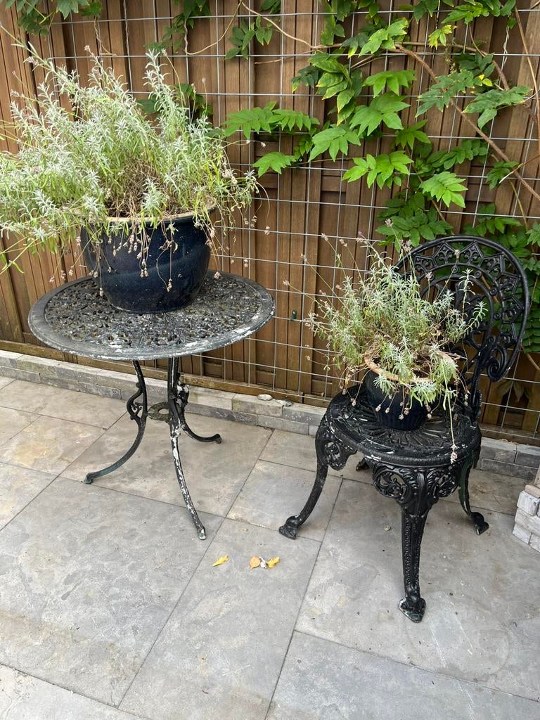 Bistro, 2 zitplaatsen, Overige materialen, Ophalen of Verzenden, Zo goed als nieuw