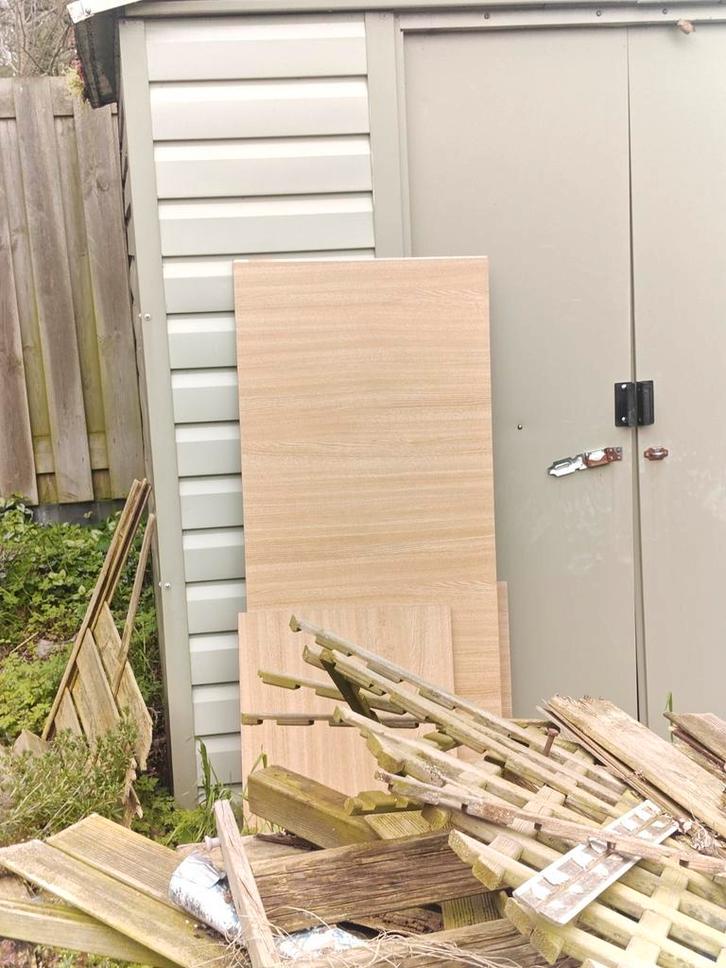 Trespa HPL planken en ong. 20 platen restant, Doe-het-zelf en Verbouw, Hout en Planken, Plank, Overige houtsoorten, 250 tot 300 cm