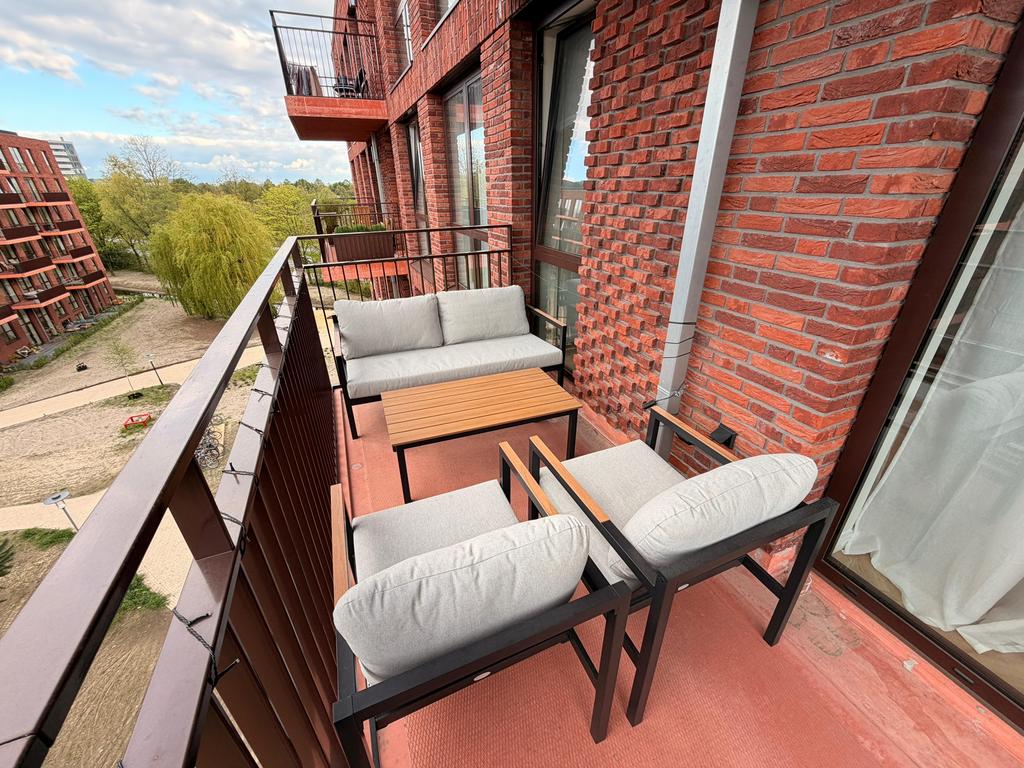 JYSK/Jutlandia BEJSTRUP loungeset (4-persoons), Ophalen, 4 zitplaatsen, Aluminium, Loungeset