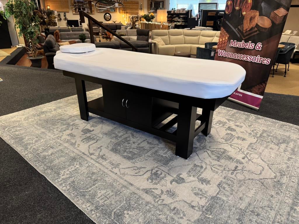 Massagetafel met kussen opbergruimte €149,- Direct/Leverbaar, Ophalen, Massagetafel, Nieuw, Mwonenenslapen