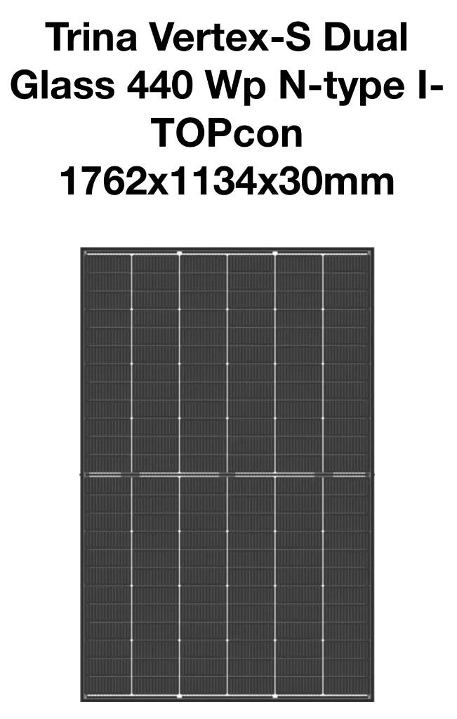 Zonnepaneel trina 440 wp, Ophalen of Verzenden, Nieuw, Overige typen