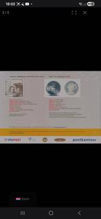 Rembrandt Vijfje en postzegel, Postzegels en Munten, Munten | Nederland, Ophalen of Verzenden, Koningin Beatrix, Euro's