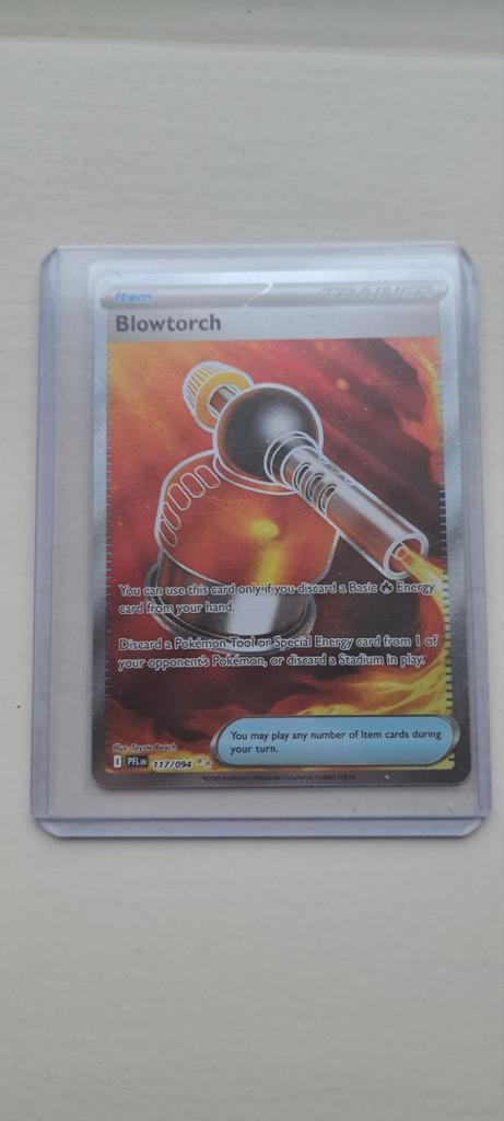 Pokemon Kaart - Blowtorch Trainer (112/094), Hobby en Vrije tijd, Verzamelkaartspellen | Pokémon, Zo goed als nieuw, Losse kaart