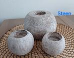 Decoratieve stenen kaarsenhouders, Steen, Gebruikt, Overige kleuren, Ophalen of Verzenden