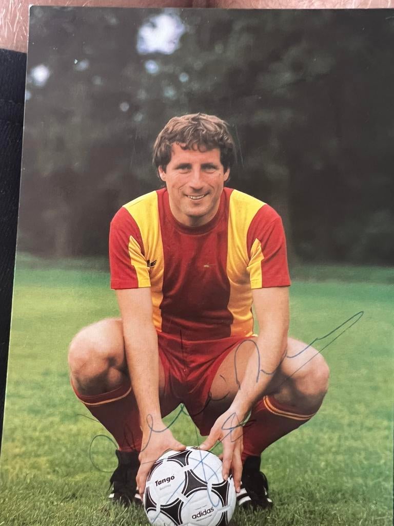 fotokaart Dick Schneider met handtekening Go Ahead, Ophalen of Verzenden, Zo goed als nieuw, Overige binnenlandse clubs, Spelerskaart