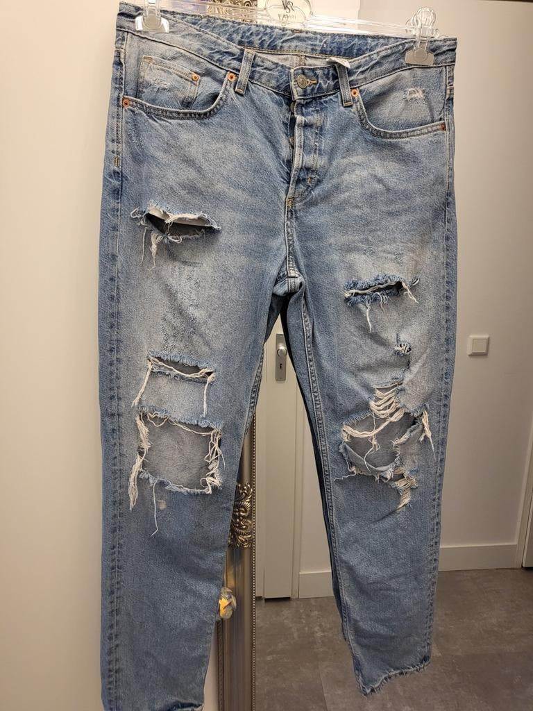 Blauwe ripped jeans van &Denim, Ophalen of Verzenden