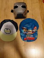 2 petten en 1 Iron Man masker, Ophalen of Verzenden, Gebruikt, Jongen, Pet