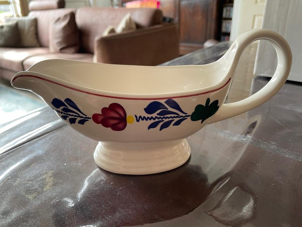 Boerenbont sauskom met oor Boerenbond, Huis en Inrichting, Gebruikt, Ophalen of Verzenden, Kom(men), Aardewerk