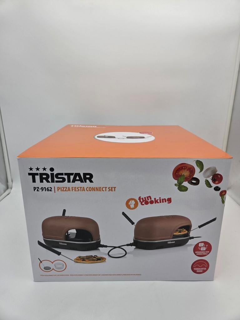 Tristar PZ-9162 Pizza Festa Connect Set - Pizzarette, Tristar Europe B.V., Nieuw, Ophalen of Verzenden, Tafelgrill