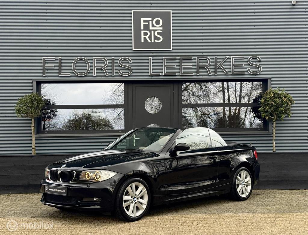 BMW 1-serie Cabrio 118i | Beige Leer | Xenon | Navi |, Auto's, 1-Serie, Cabriolet, 4 stoelen, Zwart