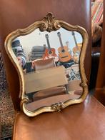 Spiegel schitterende antieke 18e eeuws barok spiegeltje, Ophalen of Verzenden, Minder dan 50 cm
