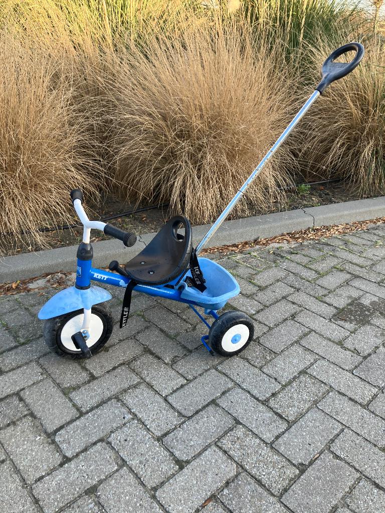 Kettler driewieler met duwstang, Ophalen, Gebruikt, Kettler, Duwstang