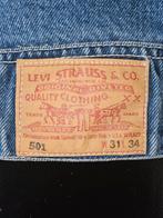 Levis 501 spijkerjas dames maat m, Ophalen of Verzenden, Zo goed als nieuw, Maat 38/40 (M), Blauw