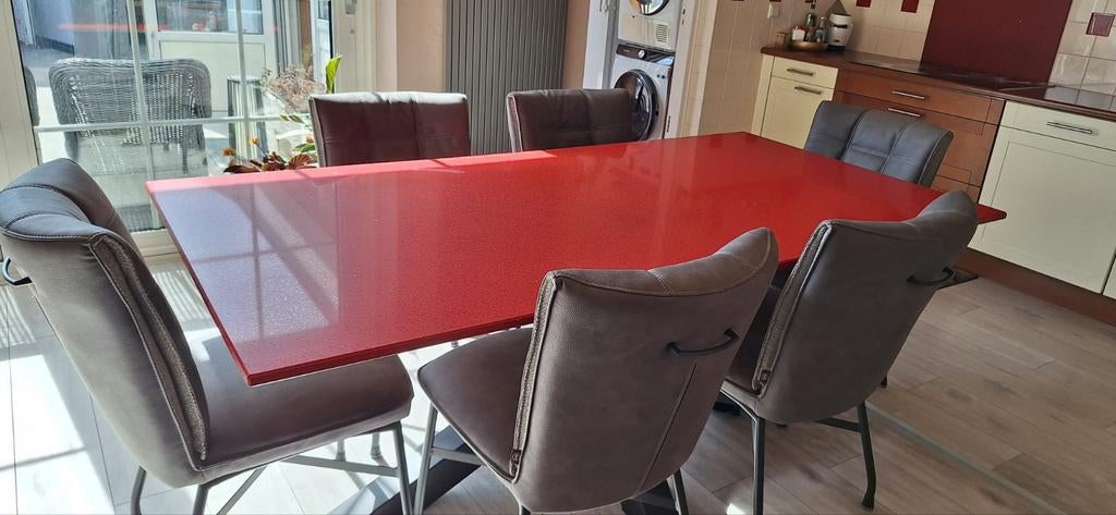 Gratis tafelblad composiet, Huis en Inrichting, Tafels | Eettafels, Ophalen, 200 cm of meer, 50 tot 100 cm, Zo goed als nieuw