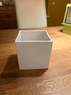 Witte vierkante plantenpot, Ophalen, Gebruikt, Vierkant, Binnen