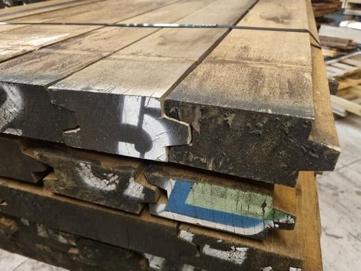 12 m2 hardhouten damwand 6.8 cm dik - nr: HP643, Ophalen, 180 tot 250 cm, Planken, Hardhout
