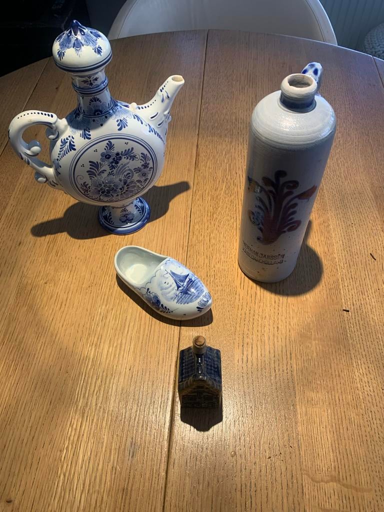 Delfts Blauw Jenever Stokerij Collectie: Herman Jansen, Antiek en Kunst, Antiek | Keramiek en Aardewerk, Ophalen of Verzenden