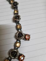 halsketting behave rozen gele rode stenen, Ophalen of Verzenden, 'T Olde Gre-j, Info@toldegrej.nl, Endepoelstraat 20f Didam