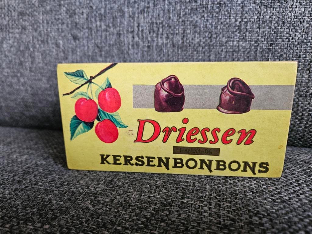 Vintage Driessen Kersenbonbons doosje - Rotterdam, Ophalen of Verzenden, Gebruikt