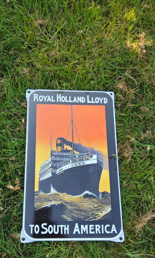 Emaille reclamebord zuid Afrika, Ophalen of Verzenden, Zo goed als nieuw, Reclamebord