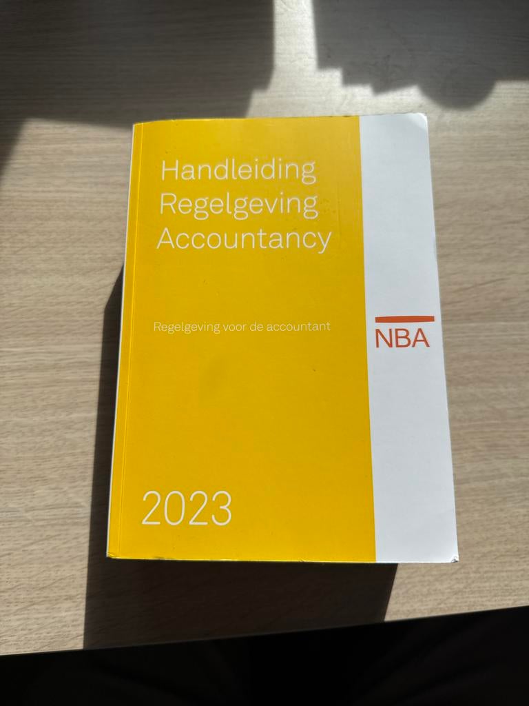 Handleiding Regelgeving Accountancy 2023, Ophalen of Verzenden, Zo goed als nieuw, Accountancy en Administratie