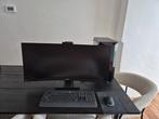 Game-desktop PC en curved monitor, Computers en Software, Desktop Pc's, Met monitor, Gebruikt, 8 GB, Zelf gebouwde pc