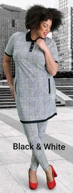 Plusbasics polojurkje 54/56, Verzenden, Nieuw, Blauw, Jurk