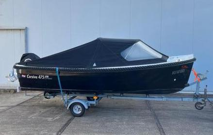 Corsiva 475 Limited + 15 pk motor + trailer + buiskap, Ophalen, 10 tot 30 pk, Gebruikt, 3 tot 6 meter
