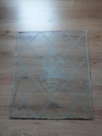 bewerkt glas voor een raam, Ophalen, Gevelraam of Ruit, Gebruikt, Minder dan 80 cm