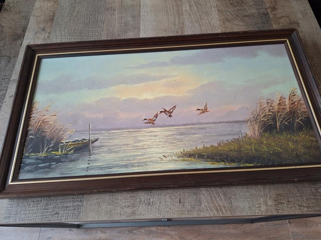 leuk schilderij 67 x 36, Ophalen of Verzenden