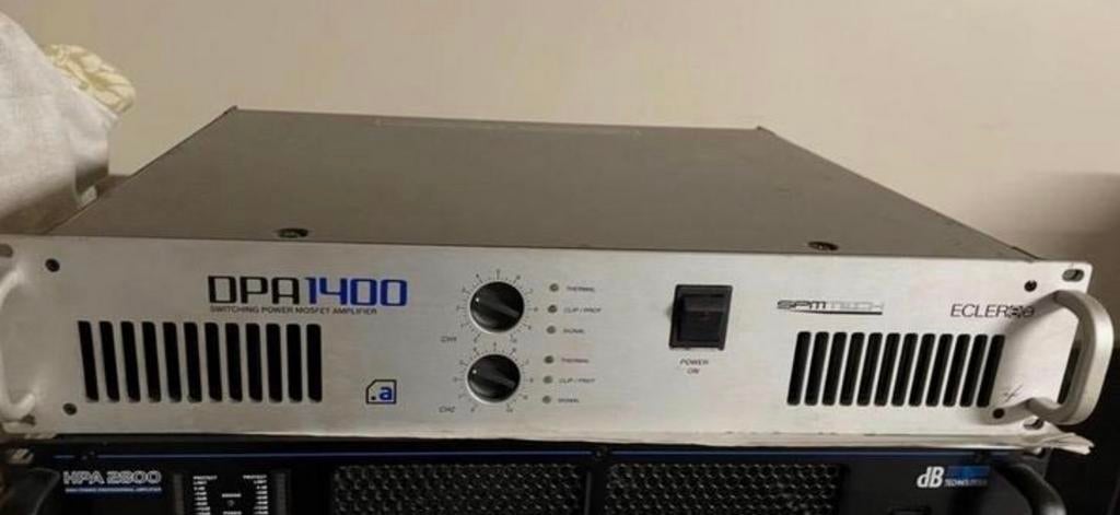 Ecler DPA 1400 Versterker - 2x700W bij 4 ohm, Ophalen, Zo goed als nieuw, Minder dan 500 watt