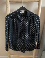 Zwart stippen blouse polka dots H&M, Kleding | Dames, Ophalen of Verzenden, Zo goed als nieuw, Zwart
