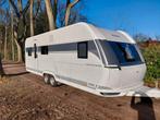 Gloednieuwe Hobby 650 KMFE Excellent edition met mover, voor, Caravans en Kamperen, Vast bed, 75 kg, Hobby, Treinzit