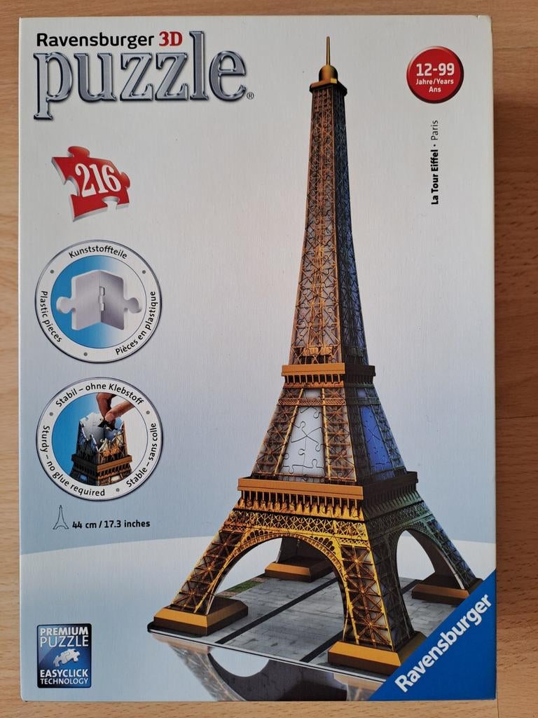 Ravensburger 3D puzzel Eiffeltoren met easyclick technologie, Ophalen of Verzenden