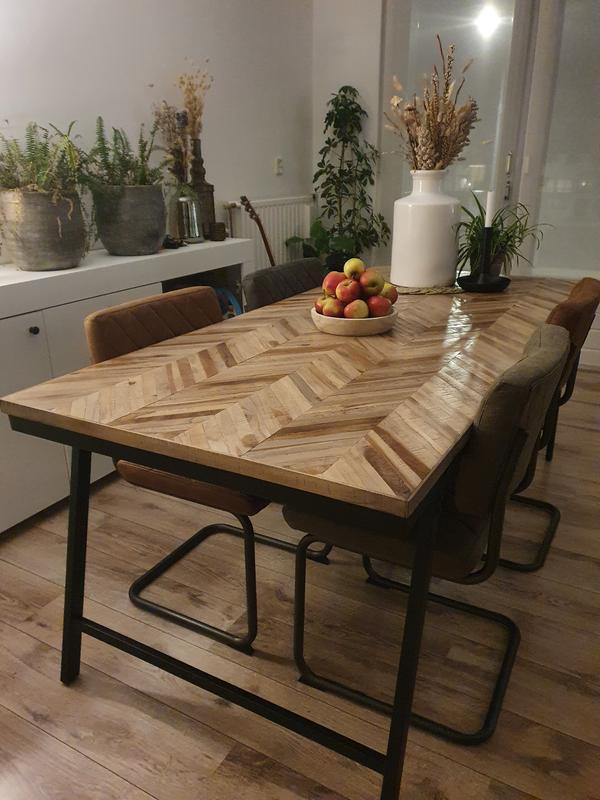 Eettafel, Huis en Inrichting, Tafels | Eettafels, Ophalen, 200 cm of meer, 50 tot 100 cm, Zo goed als nieuw