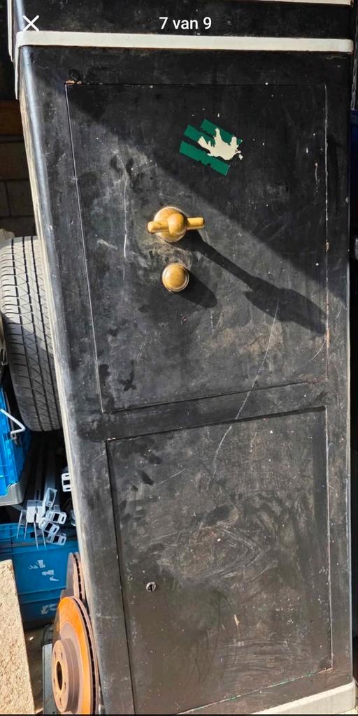 Antieke Kluis met Sleutels - Peltz Düsseldorf, Antiek en Kunst, Antiek | Overige Antiek, Ophalen of Verzenden