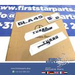 H247 GLA45S AMG LOGO SET ZWART Turbo 4matic + emblemen GLA K, Gebruikt, -, Ophalen of Verzenden, -