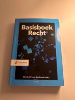 Basisboek Recht - 17e druk, Ophalen of Verzenden, Alpha, Zo goed als nieuw, HBO