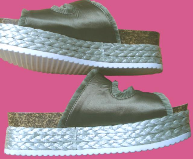 TREND ONE 🌞 sleehak sandalen maat39, Kleding | Dames, Schoenen, Verzenden, Sandalen of Muiltjes, Groen, Trend One