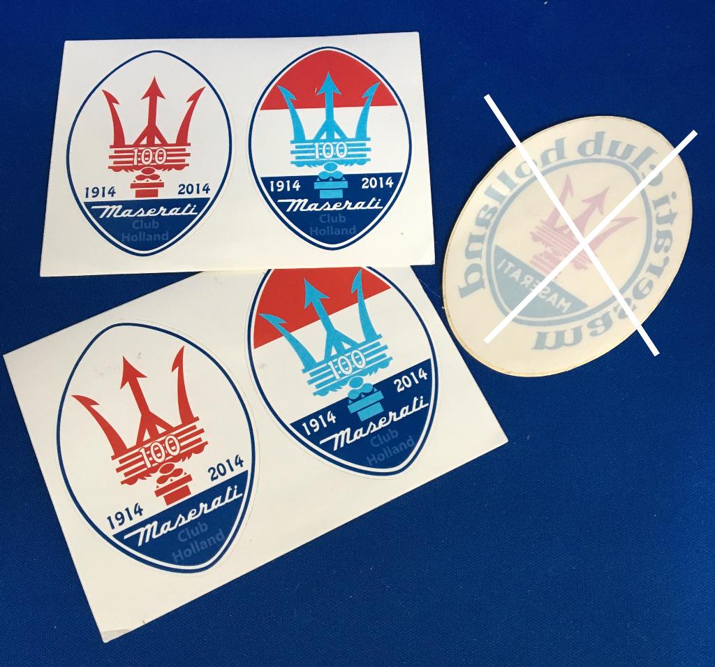 Maserati - stickers enz., Ophalen of Verzenden, Nieuw, Stickers en Plaatjes