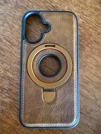 iPhone 16 bumber kunstleer bruin, Ophalen of Verzenden, Zo goed als nieuw, Overige typen, Apple iPhone